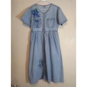 Fads Vintage Button-up Maxi Dress